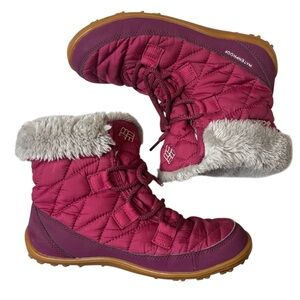 Columbia snow boots Minx Shorty Omni-Heat waterproof raspberry girls size 5
